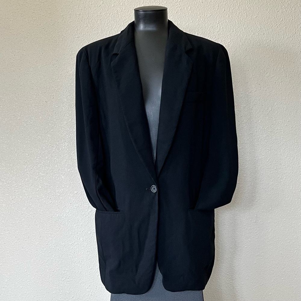 DKNY Black Vintage Blazer Size 6
